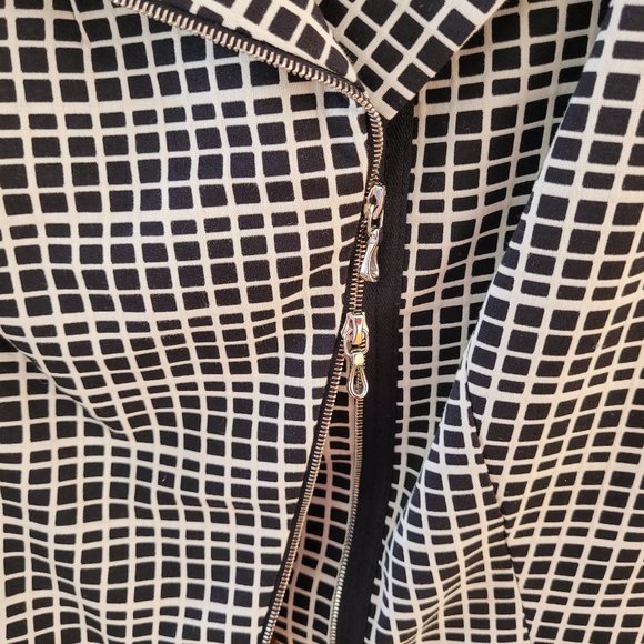 Freda's Black and White Check Print Jacket US 8 - Picture 5 of 10